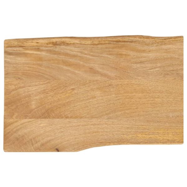 vidaXL Dessus de table 50x40x2,5 cm bord vivant bois massif manguier