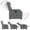 vidaXL Fauteuil de massage inclinable électrique gris similicuir