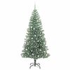 vidaXL Arbre de No&euml;l artificiel floconn&eacute; de neige avec lumi&egrave;re LED