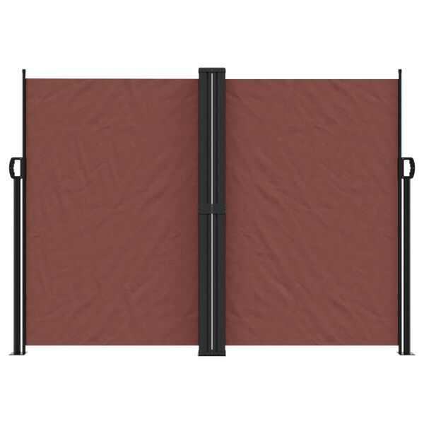 vidaXL Auvent lat&eacute;ral r&eacute;tractable marron 180x600 cm