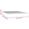 vidaXL Matelas de lit à ressorts ensachés 120x210x20 cm velours