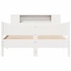 vidaXL Cadre de lit sans matelas blanc 140x190 cm bois de pin massif