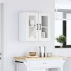 vidaXL Armoire murale de cuisine avec porte en verre Lucca blanc