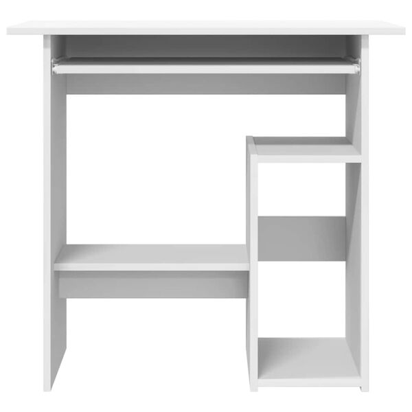 vidaXL Bureau Blanc 80x45x74 cm Bois d&rsquo;ing&eacute;nierie