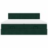 vidaXL Cadre de lit ottoman avec matelas vert fonc&eacute; 160x200 cm velours