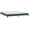 vidaXL Cadre de lit sans matelas bleu fonc&eacute; 180x220 cm velours