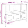 vidaXL Buffet blanc 100,5x39x79 cm acier