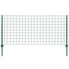 vidaXL Cl&ocirc;ture Euro Acier 20x1 m Vert