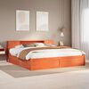 vidaXL Cadre de lit sans matelas cire marron 180x200cm bois pin massif