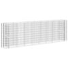 vidaXL Lit sur&eacute;lev&eacute; &agrave; gabion Fer galvanis&eacute; 330x50x100 cm