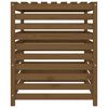 vidaXL Composteur Marron miel 82,5x82,5x99,5 cm Bois massif de pin