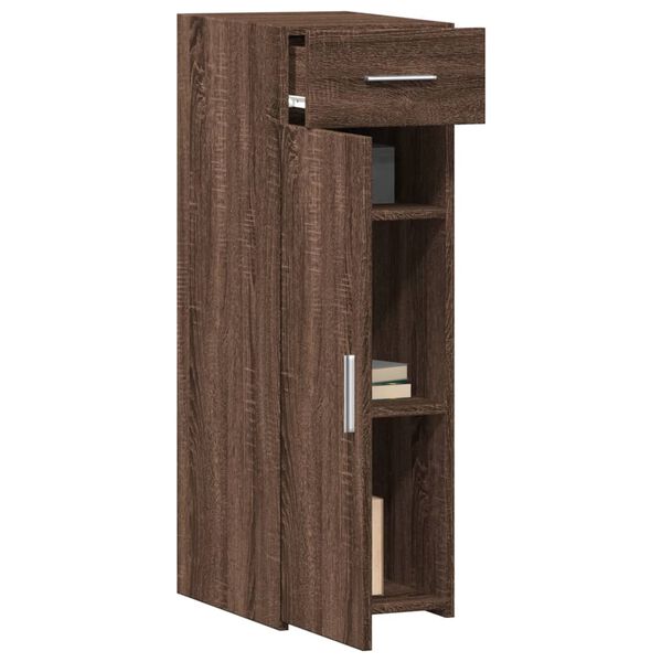 vidaXL Buffet chêne marron 30x42,5x93 cm bois d'ingénierie