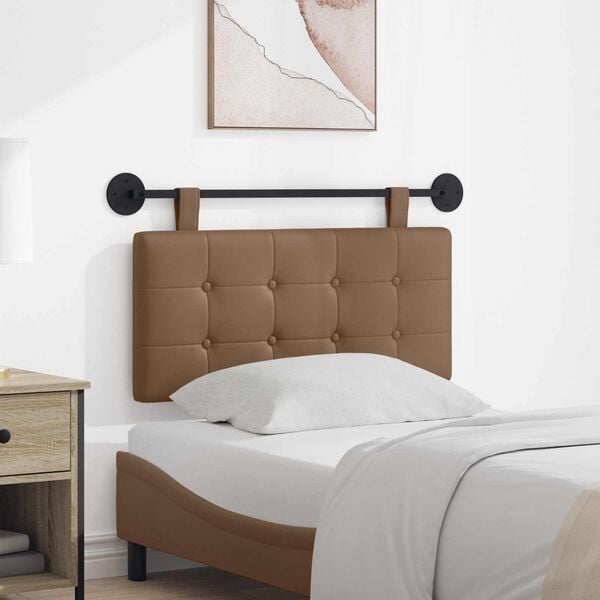 vidaXL T&ecirc;te de lit suspendue Cappuccino 100 x 55 x 5 cm Simili cuir