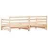 vidaXL Lit de jour et lit gigogne sans matelas 90x190 cm bois massif