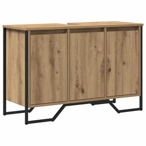 vidaXL Meuble de Lavabo de Salle de Bain Ch&ecirc;ne artisanal