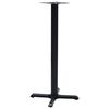 vidaXL Pied de table de bistro Noir 56x56x107 cm Fonte