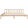 vidaXL Cadre de lit extra long sans matelas 180x210 cm bois massif pin