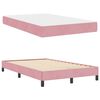 vidaXL Lit &agrave; ressorts avec matelas Rose 120 x 190 cm tissu