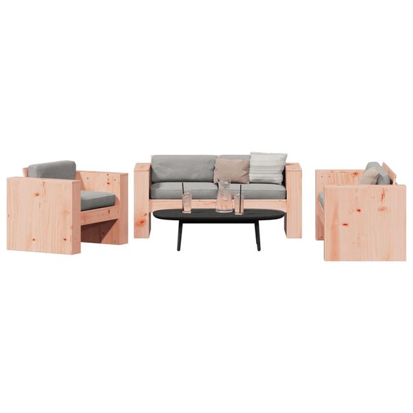 vidaXL Salon de jardin 2 pcs bois massif douglas