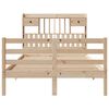 vidaXL Lit biblioth&egrave;que sans matelas 135x190 cm bois de pin massif