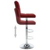 vidaXL Tabourets de bar lot de 2 rouge bordeaux similicuir