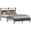 vidaXL Cadre de lit sans matelas ch&ecirc;ne marron 120x200 cm