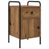 vidaXL Table de chevet Bois ancien 35 x 36,5 x 61 cm Bois d'ing&eacute;nierie