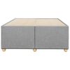 vidaXL Cadre de lit sans matelas gris clair 120x190 cm tissu