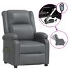 vidaXL Fauteuil de massage électrique Anthracite Similicuir