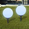 vidaXL 4 pcs Lampes d'all&eacute;e d'ext&eacute;rieur &agrave; LED 30 cm et piquet au sol