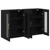 vidaXL Cabinets muraux 2 pcs Ch&ecirc;ne noir 69,5 x 34 x 90 cm