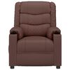 vidaXL Fauteuil inclinable &eacute;lectrique Marron Similicuir