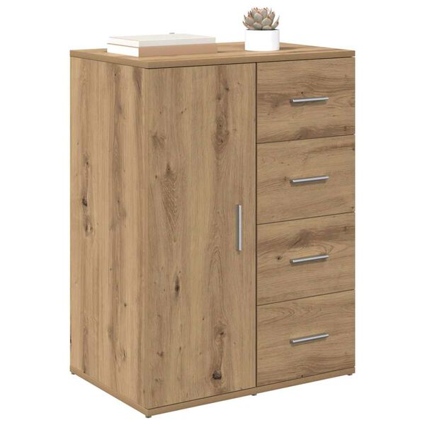 vidaXL Buffet Chêne artisanal 59 x 39 x 80 cm Bois d'ingénierie