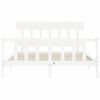 vidaXL Cadre de lit sans matelas blanc 160x200 cm bois de pin massif