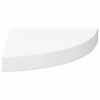 vidaXL &Eacute;tag&egrave;res d'angle flottantes 2 pcs blanc 25x25x3,8 cm MDF