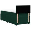 vidaXL Sommier &agrave; lattes de lit et matelas Vert fonc&eacute; 80x200 cm Velours