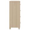 vidaXL Buffet HAMAR Marron miel 79x40x103,5 cm Bois massif de pin