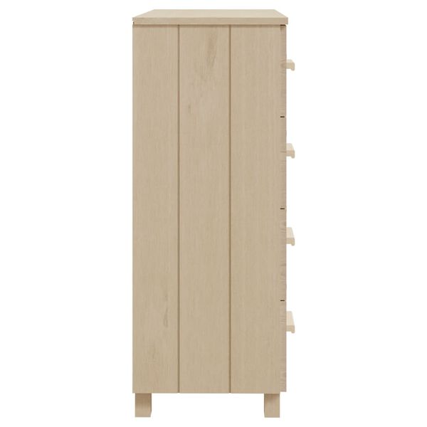 vidaXL Buffet HAMAR Marron miel 79x40x103,5 cm Bois massif de pin