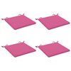 vidaXL Coussins de si&egrave;ge 4 pi&egrave;ces SOEST 4 pc 100 % polyester Rose