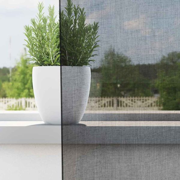 vidaXL Rideaux en voile avec passants 2 pcs noir