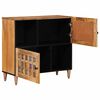 vidaXL Buffet avec porte Naturel 80 x 33 x 75 cm Bois de mangue massif