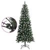 vidaXL Sapin de Noël artificiel avec support Vert 180 cm PVC
