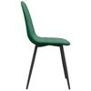vidaXL Chaises à manger lot de 6 vert foncé velours
