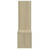 vidaXL Étagères murales 2pcs chêne sonoma 50x15x50cm bois d'ingénierie