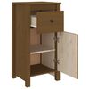 vidaXL Buffet marron miel 40x35x80 cm bois massif de pin