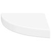 vidaXL &Eacute;tag&egrave;res d'angle flottantes 4 pcs blanc 25x25x3,8 cm MDF
