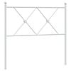 vidaXL T&ecirc;te de lit de remplacement m&eacute;tal blanc 90 cm