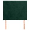 vidaXL T&ecirc;te de lit Vert fonc&eacute; 90x5x118/128 cm Velours