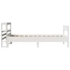 vidaXL Cadre de lit sans matelas blanc 90x200 cm bois de pin massif