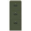 vidaXL Cabinet de Dossier avec tiroir Vert olive 44 x 50 x 106.5 cm